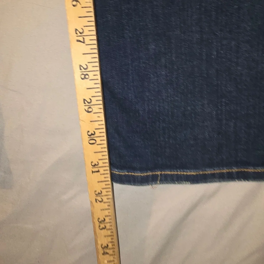 Eddie Bauer Bootcut Jeans 0 Women Dark Wash Curvy StayShape Stretch Denim